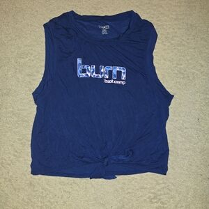 Burn Boot Camp Blue Muscle Tee